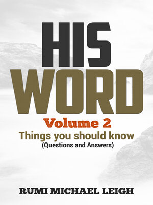 cover image of HIS WORD